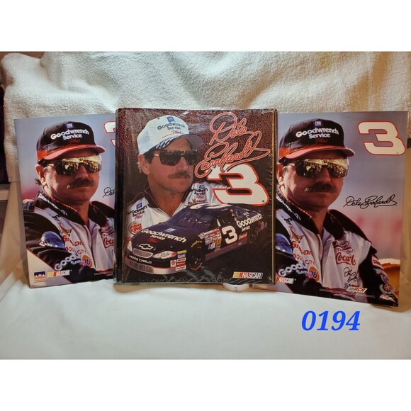 Dale Earnhardt Sr 3 Ring Binder w/2-2 Pocket Folders - 0194 - Picture 1 of 3